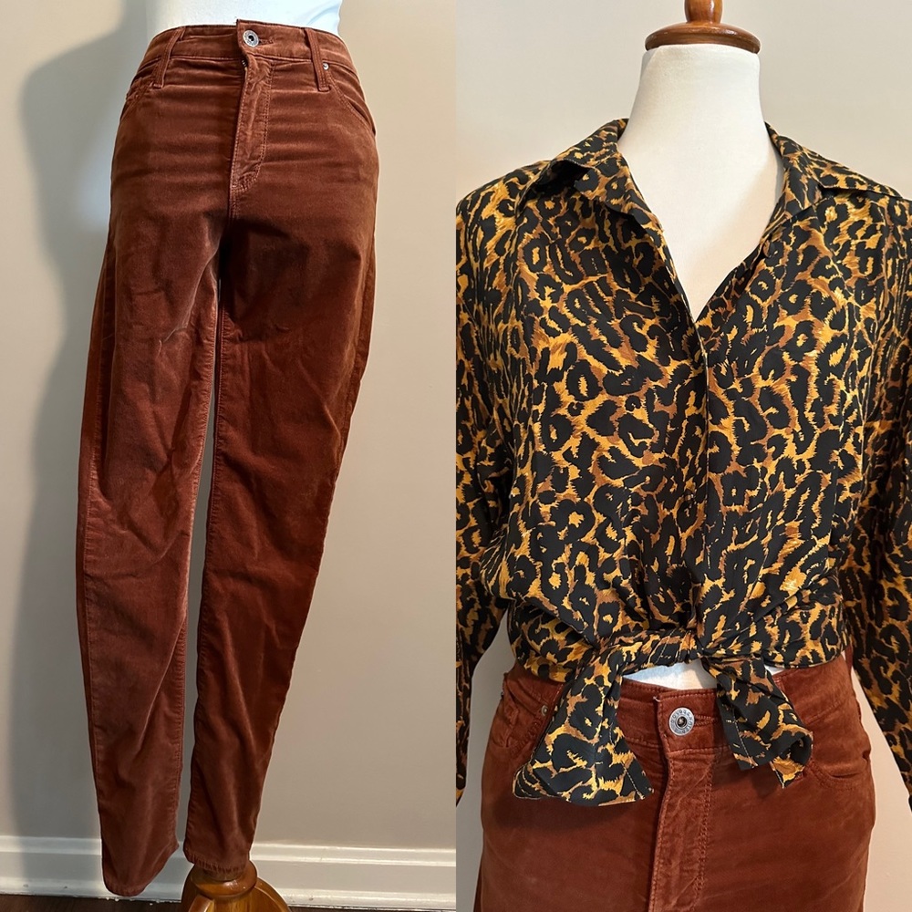 AG Farrah Brown /Rust Colored Skinny Pants
